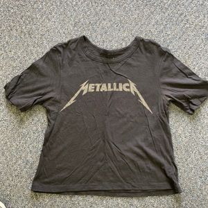 Metallica crop tee